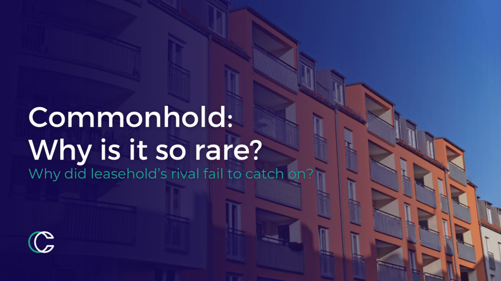 Thumbnail image of a block of flats with text reading: "Commonhold: Why is it so rare?"